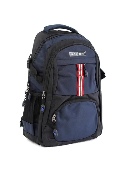 PARAJOHN Nylon Zipper Back Pack Navy-2