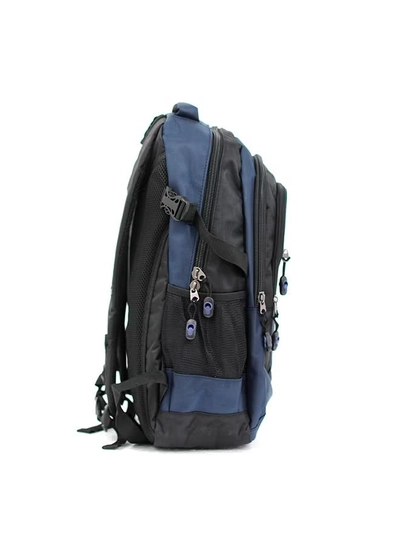 PARAJOHN Nylon Zipper Back Pack Navy-3