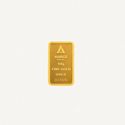 Auriz Minting 10gm 24K Gold Bar - Variable design-2