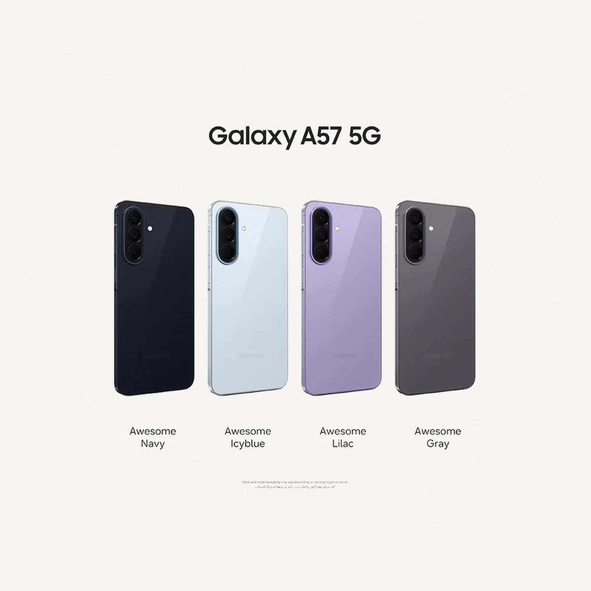 Samsung Galaxy A57 Dual SIM Awesome Lilac 8GB RAM 256GB 5G - Middle East Version-2-2