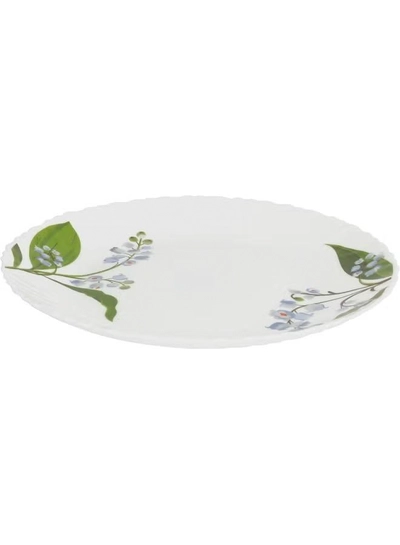 Delcasa DC3303 Botanical Bliss Opalware Dinner Set 12-Pieces, White/Green-4