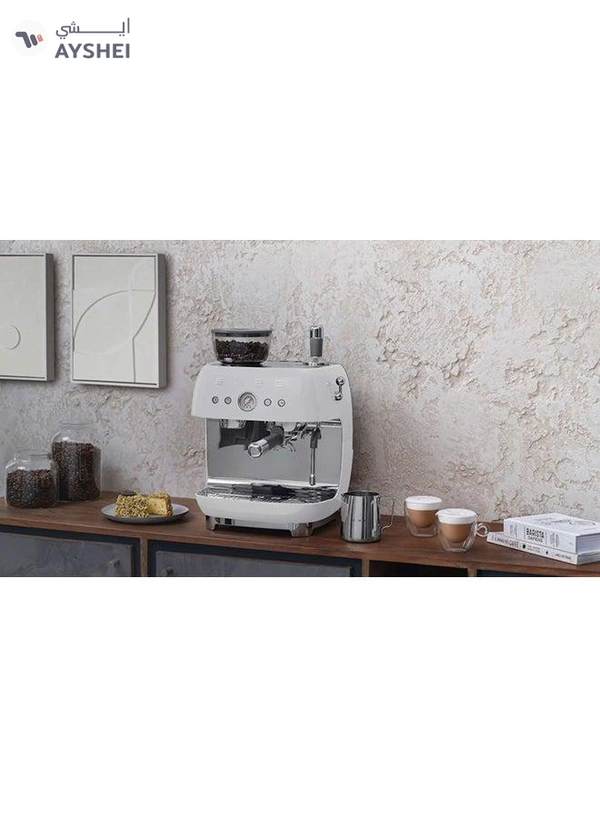 smeg ‘50’s Style’ Coffee Machine with Built in Grinder 0.25 kg 1650 W EGF03WHAU White