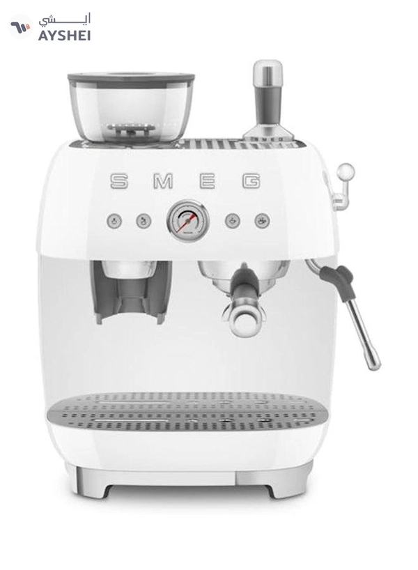 smeg ‘50’s Style’ Coffee Machine with Built in Grinder 0.25 kg 1650 W EGF03WHAU White
