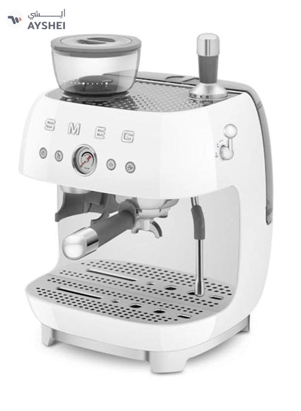 smeg ‘50’s Style’ Coffee Machine with Built in Grinder 0.25 kg 1650 W EGF03WHAU White