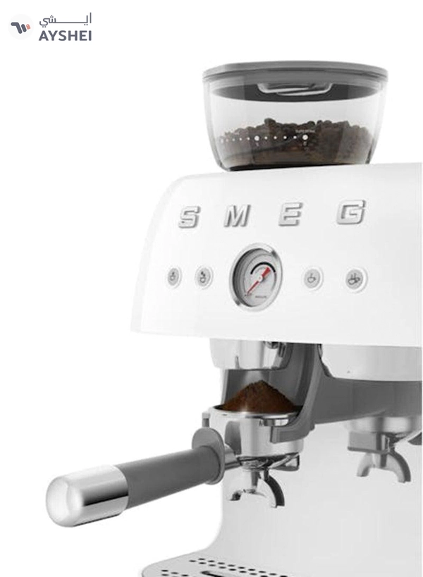 smeg ‘50’s Style’ Coffee Machine with Built in Grinder 0.25 kg 1650 W EGF03WHAU White
