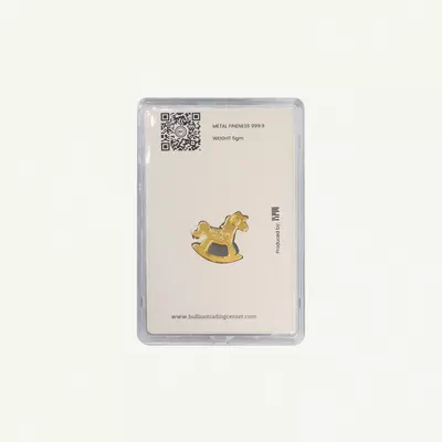 BTC 5 Gram Pure Gold Rocking Horse- Exclusive Gifting and Collectable 24 carat-1