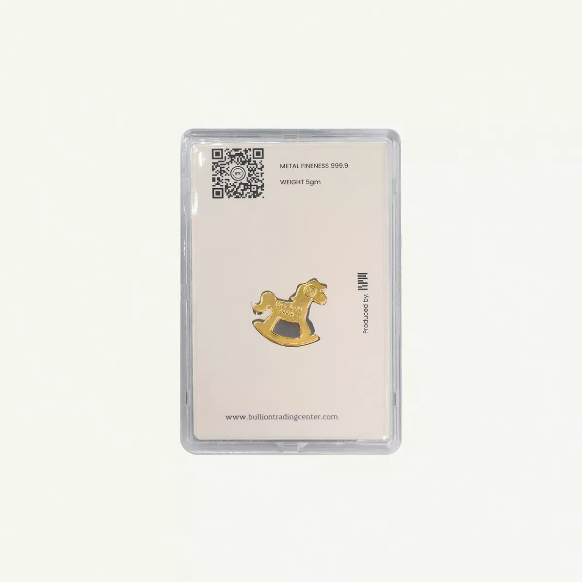 BTC 5 Gram Pure Gold Rocking Horse- Exclusive Gifting and Collectable 24 carat-1-1