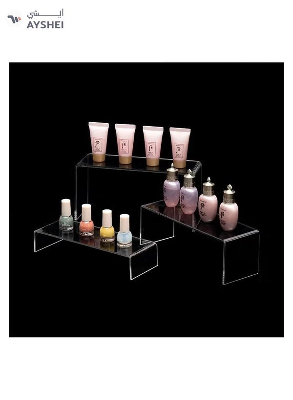 Eworld 6 Pack clear Acrylic Display Riser forjewelry and Decorative stuff