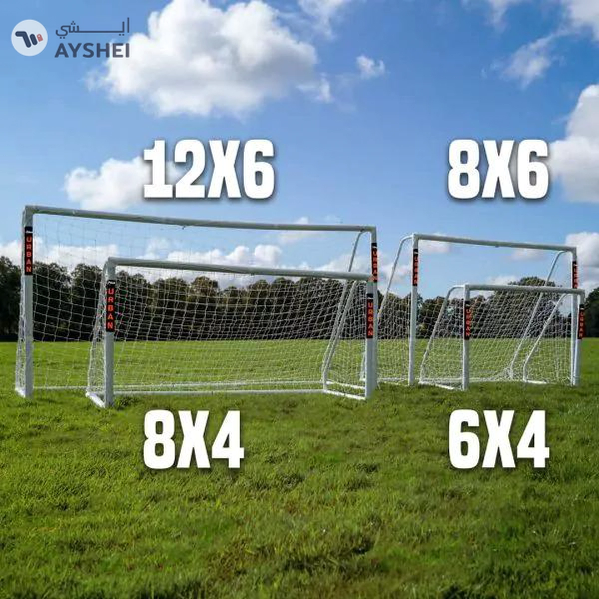 Flick Urban U-Pvc Match Goal 12 x 6 - Model FFG126-1-1