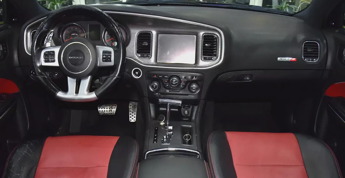 EXCELLENT DEAL for our Dodge Charger SRT8 ( 2013 Model ) in Black Color GCC Specs-10-10