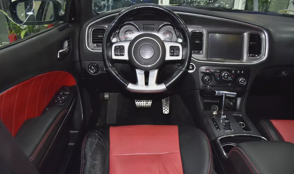 EXCELLENT DEAL for our Dodge Charger SRT8 ( 2013 Model ) in Black Color GCC Specs-11-11