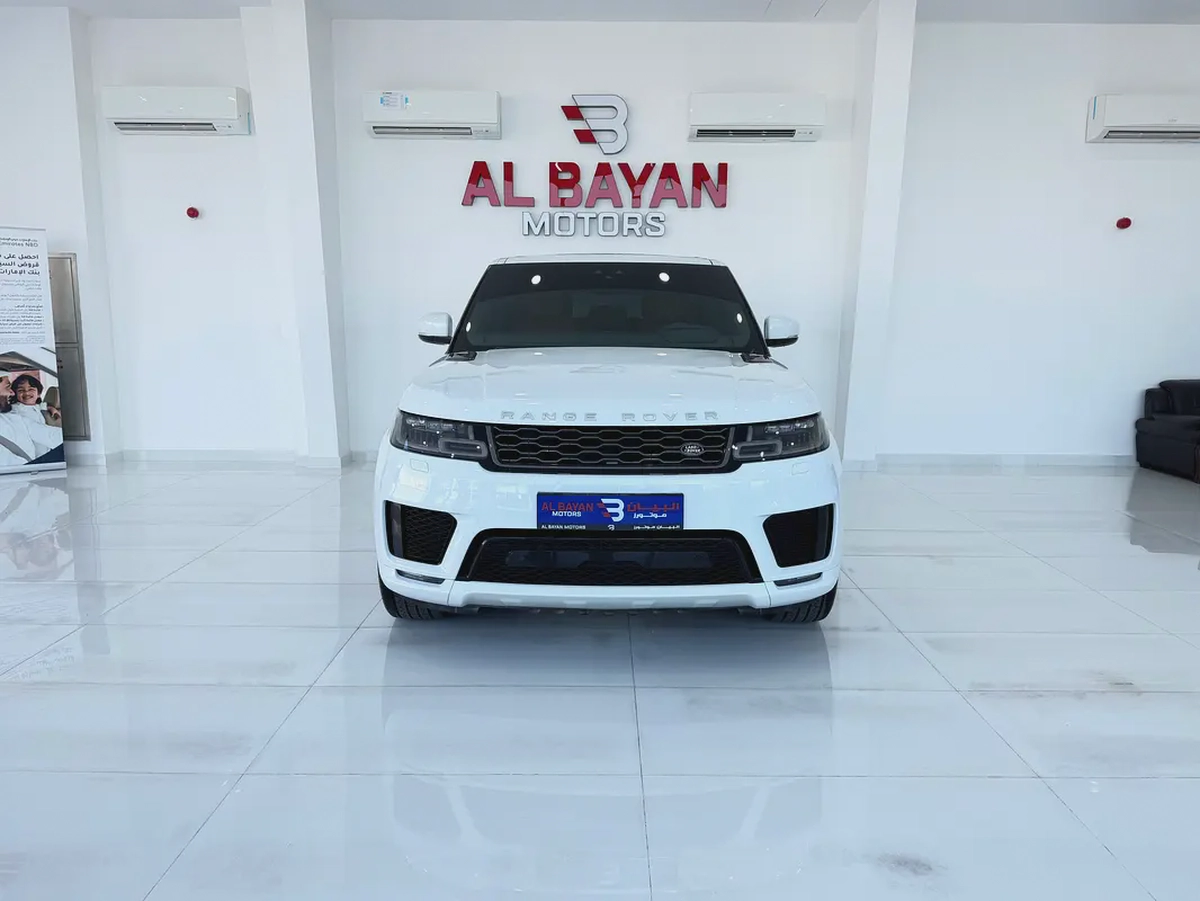 رنج روفر سبورن HSE ديناميك ابيض/ احمر 2019 خليجي-4-4