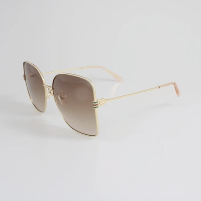 Gucci GG1282SA-003 Sunglass for Women - Gold Brown-2