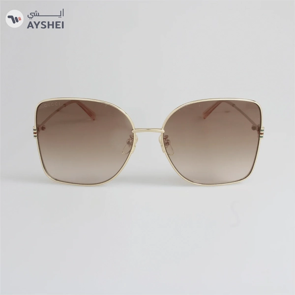 Gucci GG1282SA-003 Sunglass for Women - Gold Brown