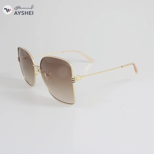 Gucci GG1282SA-003 Sunglass for Women - Gold Brown