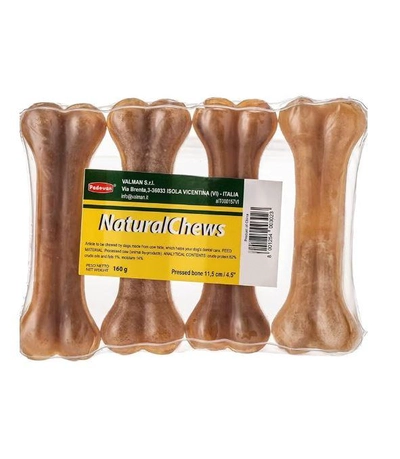 Padovan, Natural Chews Bone, Pack of 4, 160 grams-0