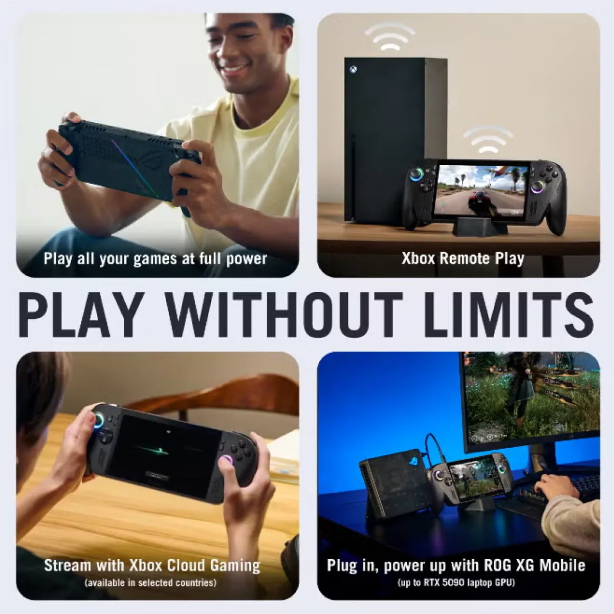 ASUS ROG Ally X XBOX Gaming Console With 7 Inch Full HD(1920X1080) Display 120Hz, AMD Ryzen Z2 Extreme Processor/24GB RAM DDR5/1TB SSD/AMD Radeon Graphics/Windows 11 Home/Dolby Speaker TYPE C & Finger Print Sensor/ English/Arabic Black-6-6