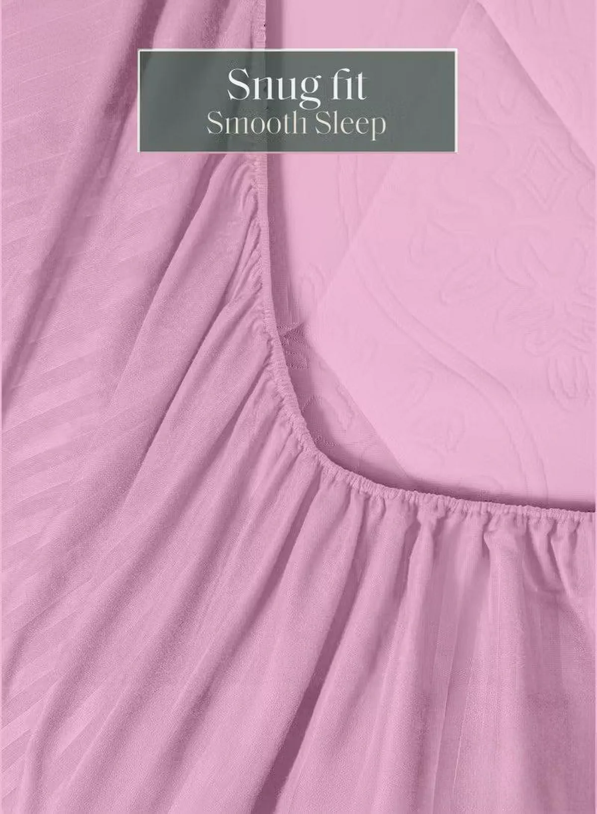 Premium Striped Duvet Set All Season – 4-Pieces Set Pink | King Size 220x240 cm | Ultra-Soft, Wrinkle-Resistant & Made in Dubai | Includes Duvet Cover, Fitted Sheet (200x200 cm) & 2 Pillowcases (50x70 cm)-3-3