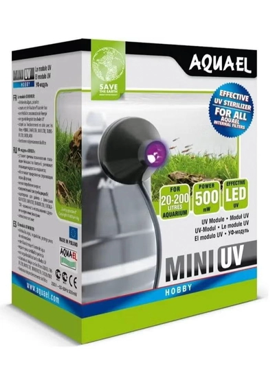 AQUARIUM Aquael Mini UV Module 500mW [For 20-200 litres Aquarium]-0