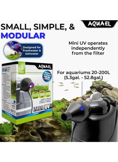 AQUARIUM Aquael Mini UV Module 500mW [For 20-200 litres Aquarium]-1