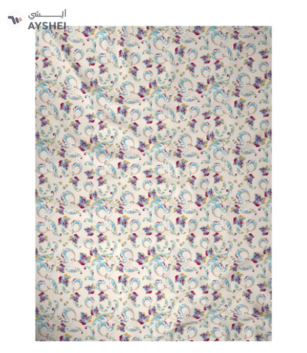 Raymond Home Queen Flat sheet Super Soft 104 TC Pure Cotton