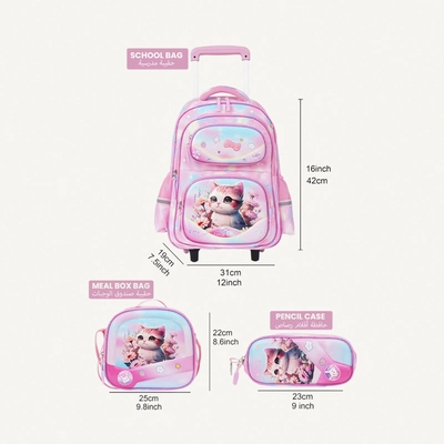 PARAJOHN KiddoKit Character Kitty School bag -Pink-1