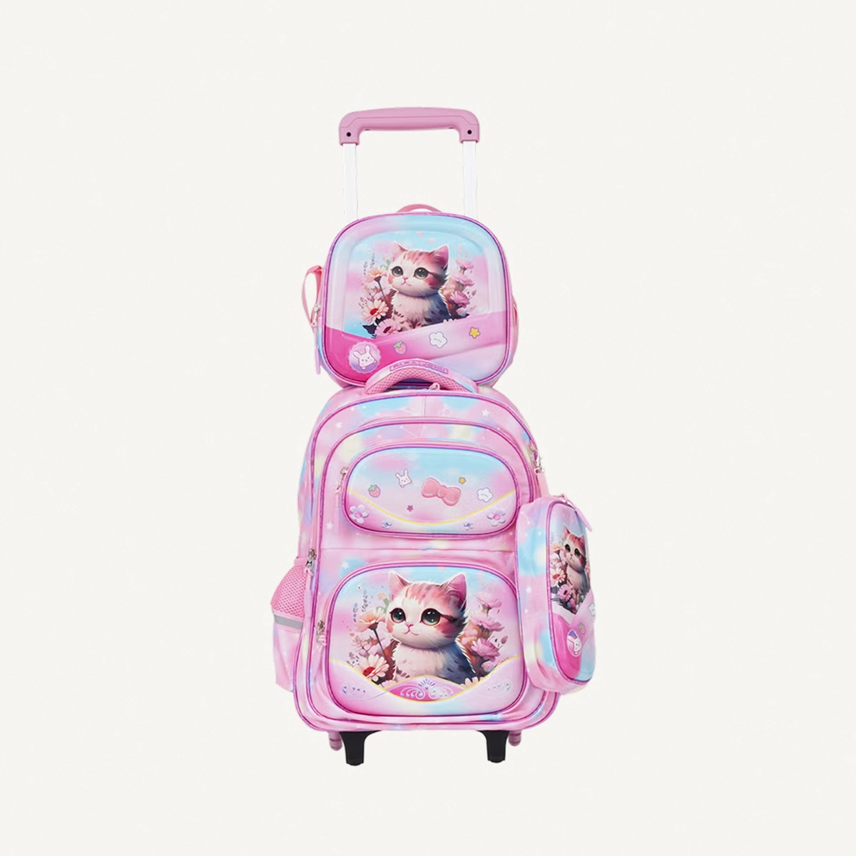 PARAJOHN KiddoKit Character Kitty School bag -Pink-2-2