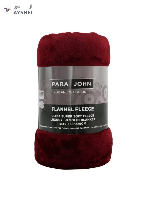 PARAJOHN Flannel Fleece Blanket Double Size For All Season Fluffy Blanket Warm Bed Throws For Sofa And Bed Comfortable And Soft Double Flannel Fleece Blanket 220x200