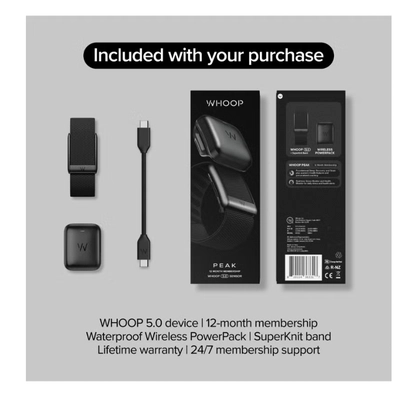 Whoop Peak – 12-Month Membership – 5.0 Health and Fitness Wearable-5