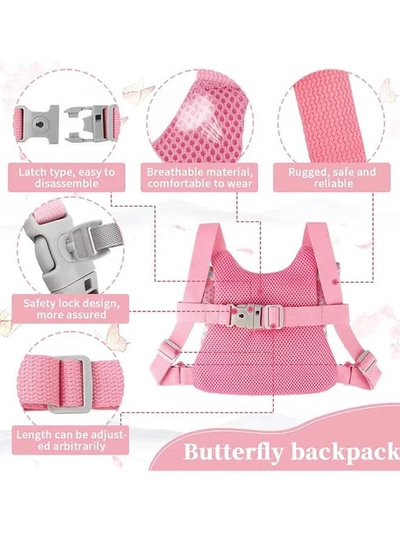 ORiTi Child Kids Safety Harness Anti Lost Wrist Link Assistant Strap Belt For Girl, Pink-1
