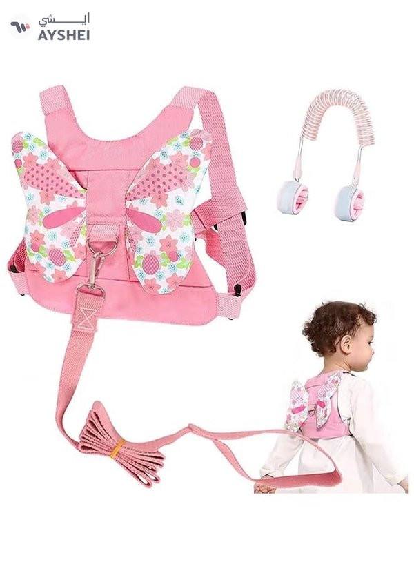 ORiTi Child Kids Safety Harness Anti Lost Wrist Link Assistant Strap Belt For Girl, Pink