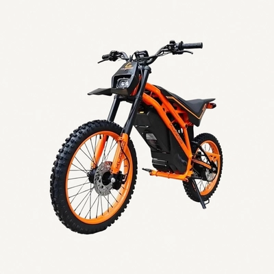 Kugoo 125CC Off Road Petrol Dirt Bike 2026 Model - 125CC Motor Power - 12V 5Ah Battery - 5.4L Fuel Tank - 80km/h Max Speed - Orange/Black-0