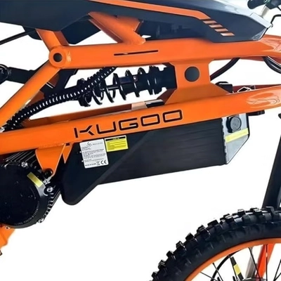 Kugoo 125CC Off Road Petrol Dirt Bike 2026 Model - 125CC Motor Power - 12V 5Ah Battery - 5.4L Fuel Tank - 80km/h Max Speed - Orange/Black-2