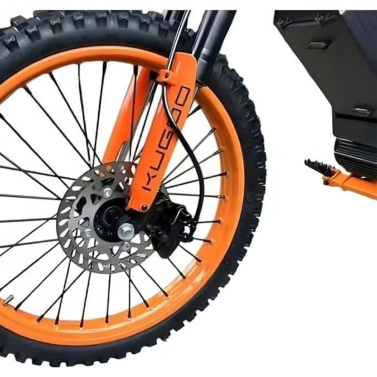 Kugoo 125CC Off Road Petrol Dirt Bike 2026 Model - 125CC Motor Power - 12V 5Ah Battery - 5.4L Fuel Tank - 80km/h Max Speed - Orange/Black-3-3