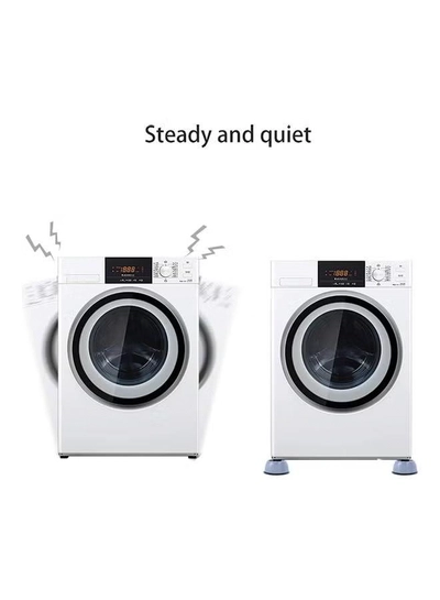 Sunshine 8-Piece Washer Dryer Anti Vibration Pads With Suction Cup Feet Blue 4 x 5cm-1