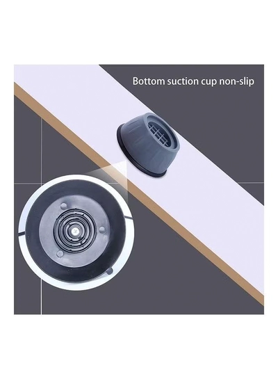 Sunshine 8-Piece Washer Dryer Anti Vibration Pads With Suction Cup Feet Blue 4 x 5cm-3