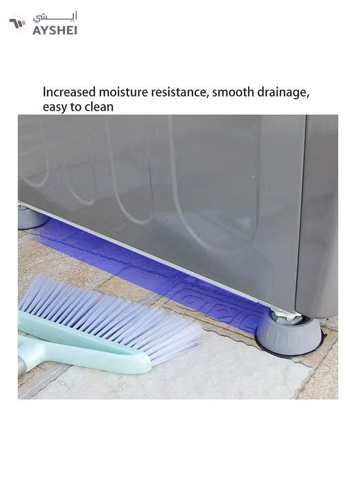 Sunshine 8-Piece Washer Dryer Anti Vibration Pads With Suction Cup Feet Blue 4 x 5cm-4-4