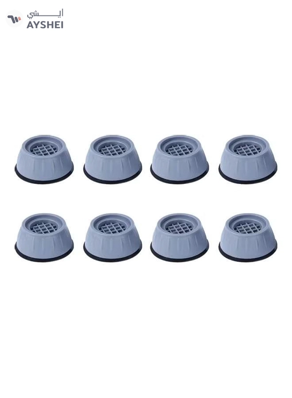 Sunshine 8-Piece Washer Dryer Anti Vibration Pads With Suction Cup Feet Blue 4 x 5cm