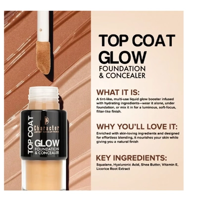 Character Top Coat Glow Foundation And Concealer-1