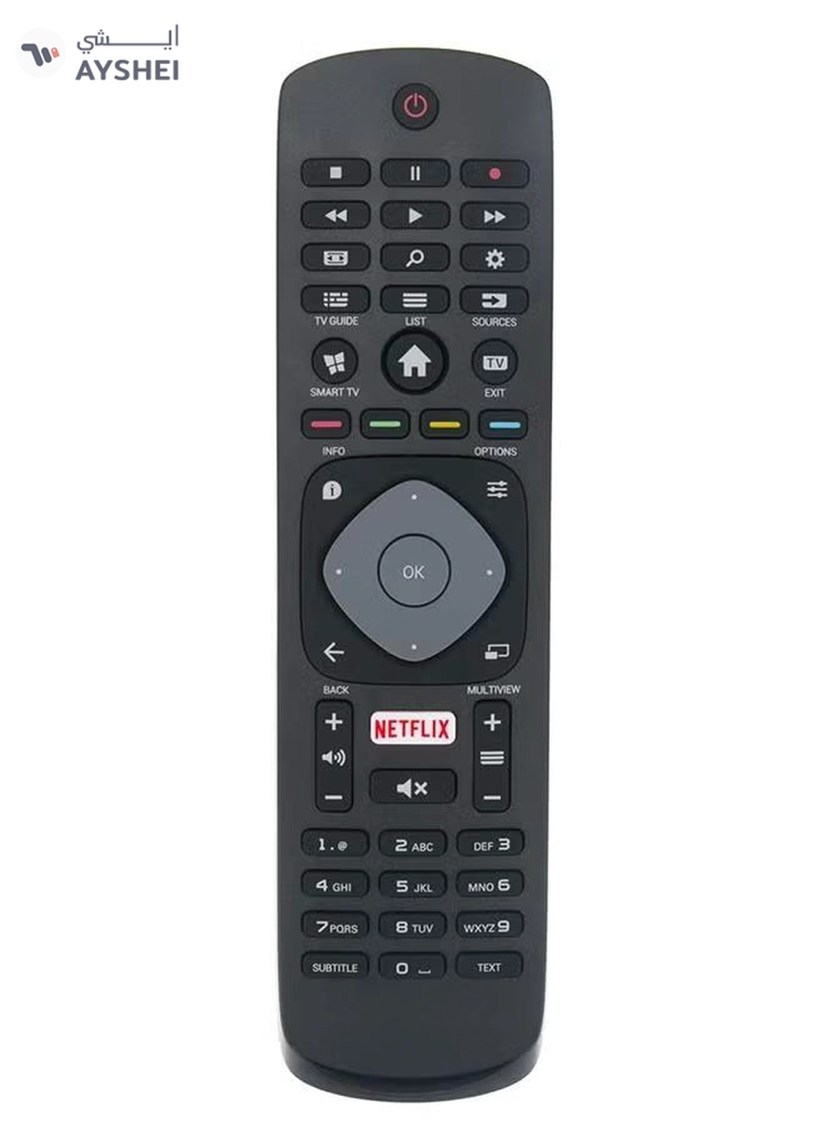 Eworld New Replacement Infrared TV Remote Control for Philip LED Smart Televisions-1-1