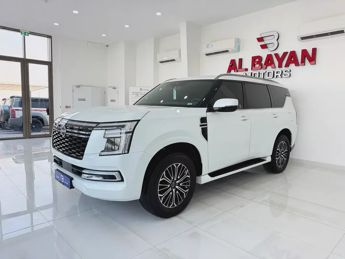 نيسان باترول بلاتينيوم ‏بدون صبغ أو حوادث تيربو ابيض / احمر 2025 (المسعود)-1-1