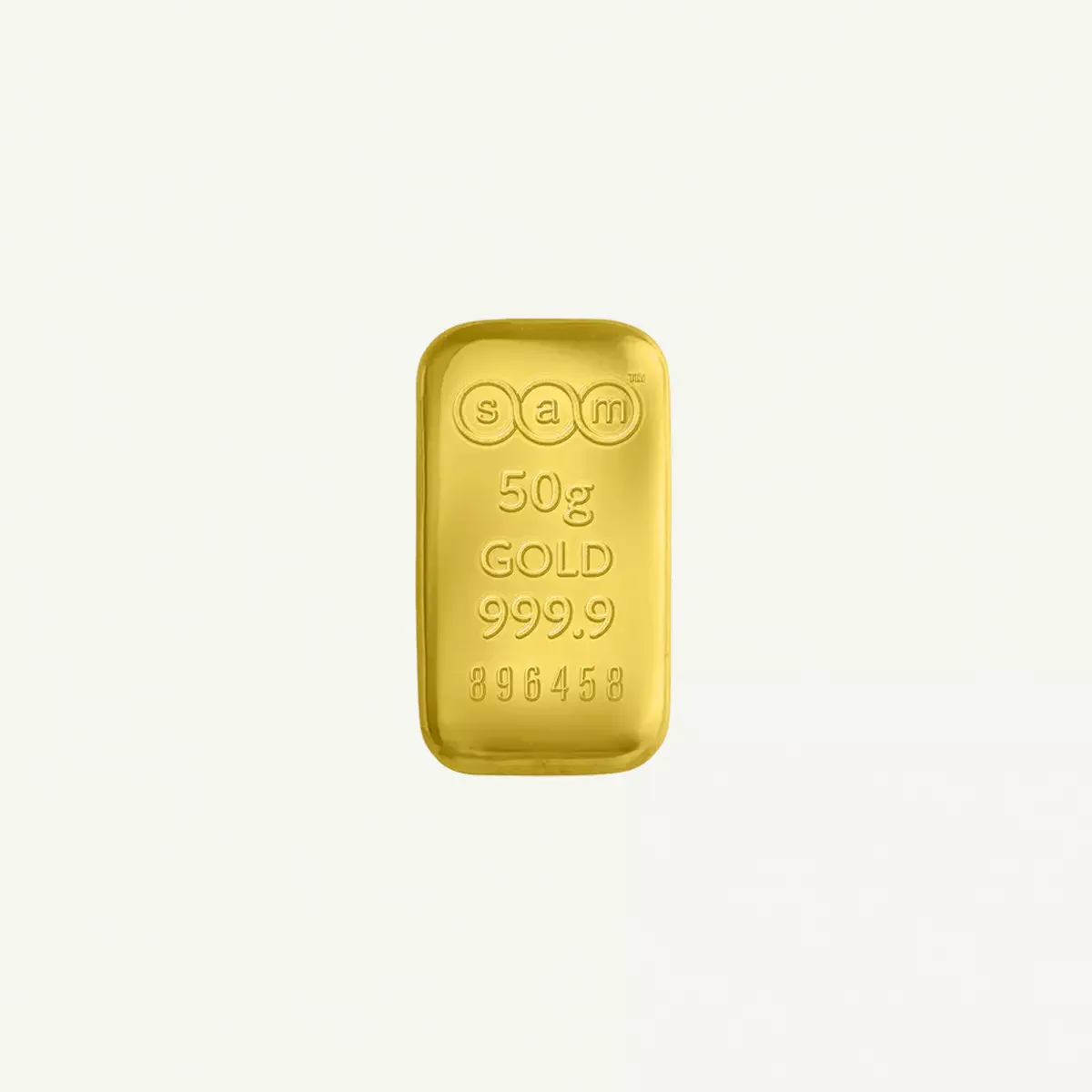 SAM 50gm Gold Casted Bar-0-0