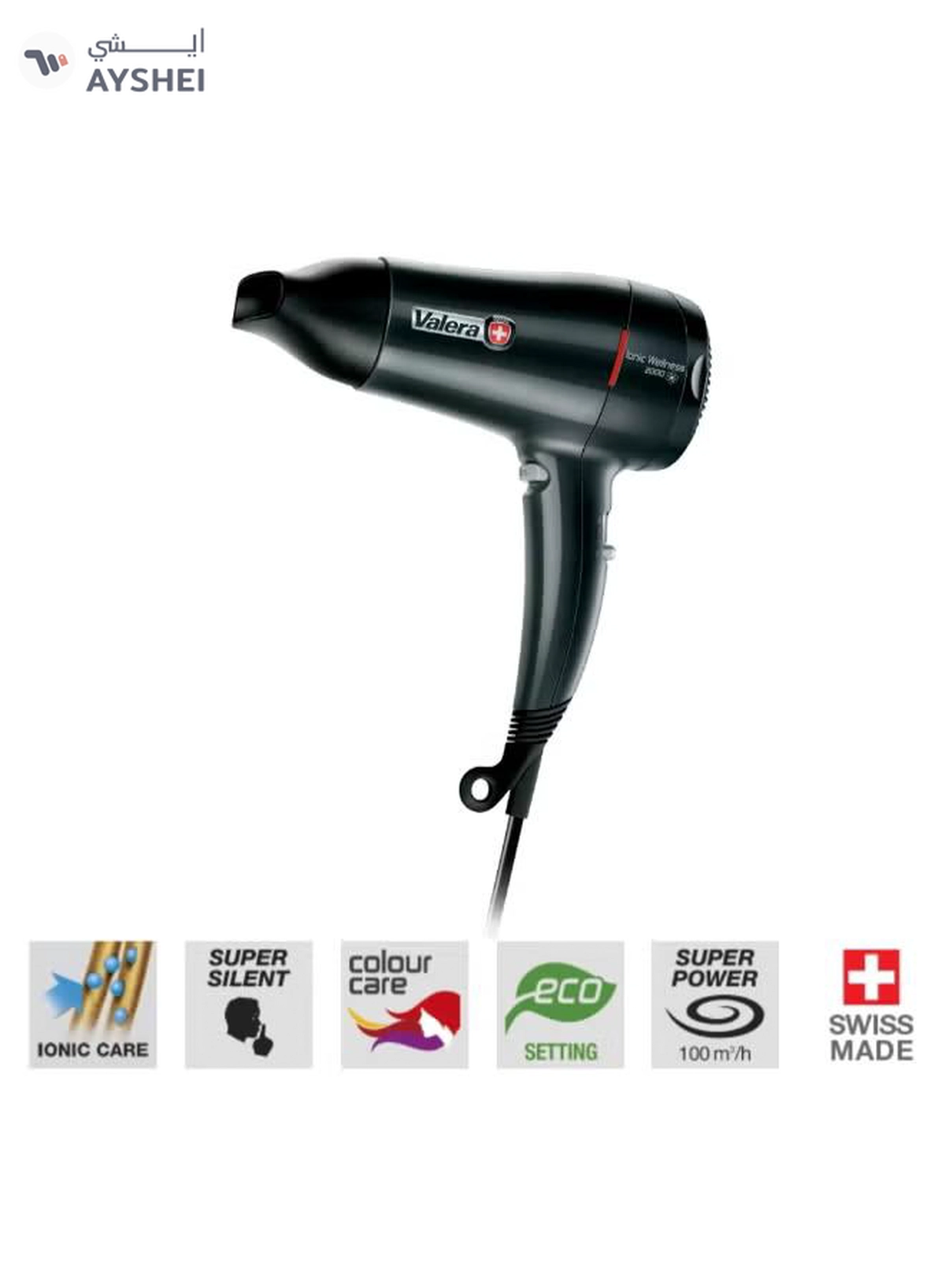 Valera Wellness Ionic 2000, Ionic, Color, Swiss - Made in Switzerland Black-1-1