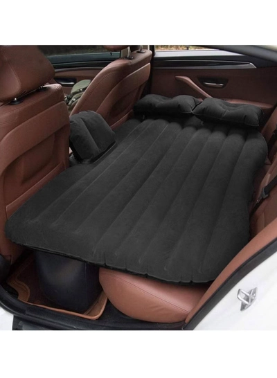 DubaiGallery Car Air Mattress Travel Inflatable Back Seat Air Bed Cushion with Auto Pump and Two Pillows, Portable Camping Vacation Rest Sleeping-0