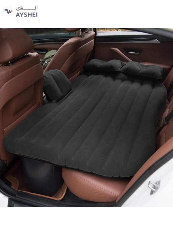 DubaiGallery Car Air Mattress Travel Inflatable Back Seat Air Bed Cushion with Auto Pump and Two Pillows, Portable Camping Vacation Rest Sleeping
