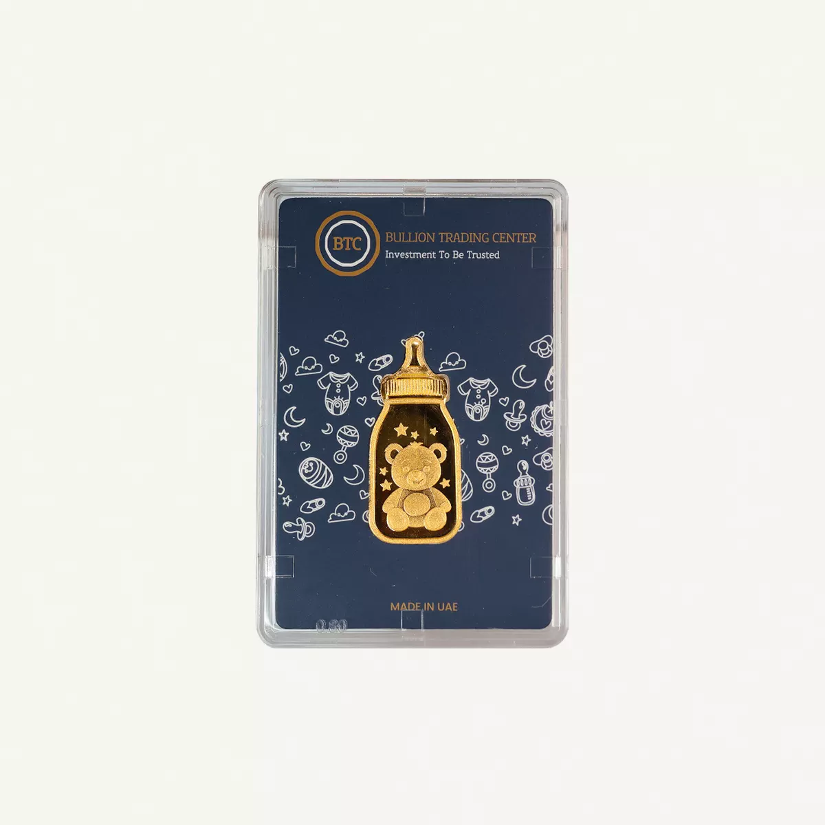 BTC 5 Gram Pure Gold Baby Feeding Bottle- Exclusive Gifting and Collectable 24 carat-0-0