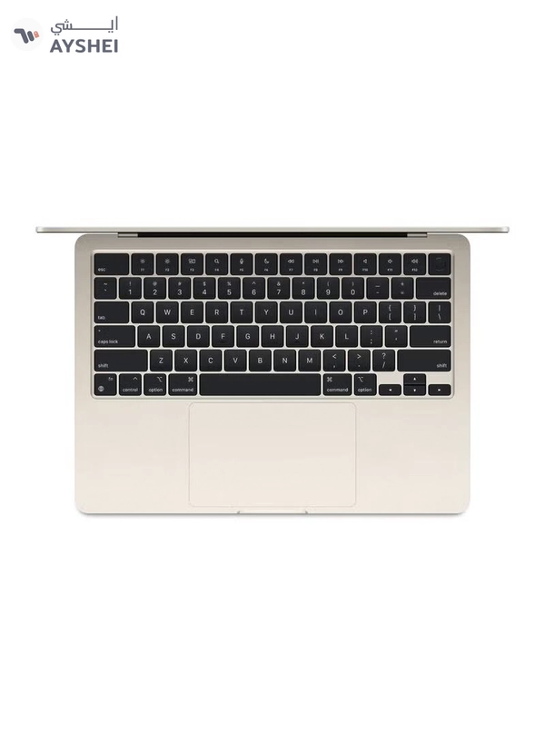 Apple New 2025 MacBook Air MW0Y3 13-Inch Display, Apple M4 Chip 10-Core CPU 8-Core GPU Processor/16GB RAM/256GB SSD/macOS(International Version) English Starlight