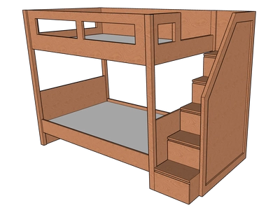 Elega Bunk Bed, 120 x 200 cms-0
