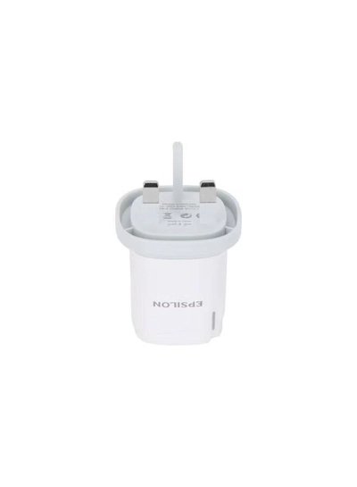 Epsilon Wall Charger- Dual USB Ports, 2.1A Max Current/ Smart Charging with Protection-2