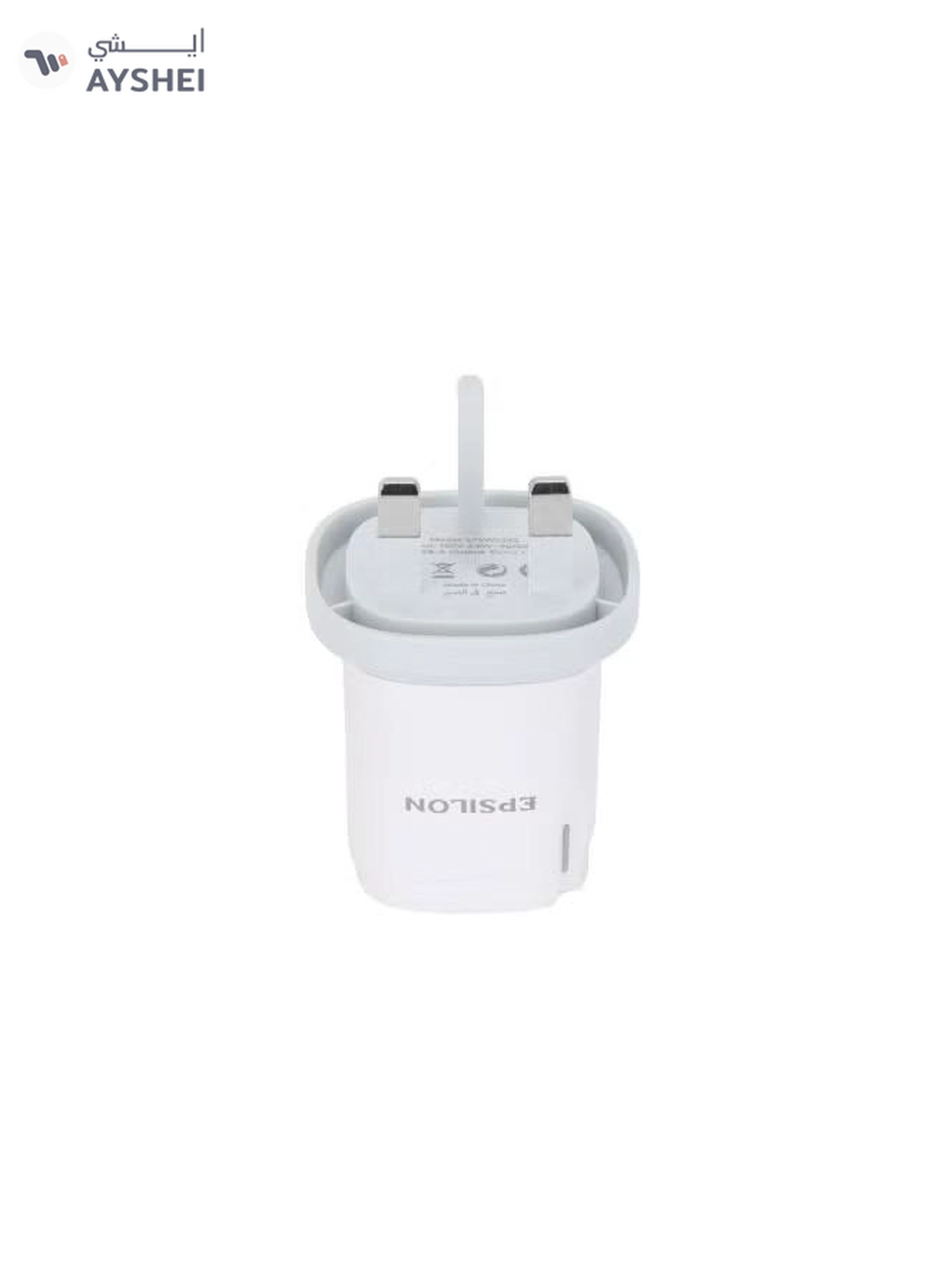 Epsilon Wall Charger- Dual USB Ports, 2.1A Max Current/ Smart Charging with Protection-2-2